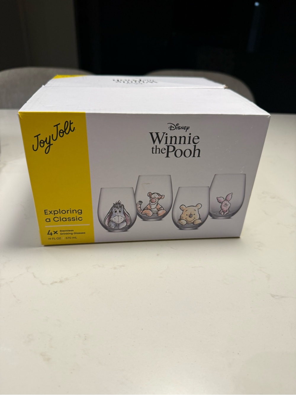 Jolt Disney Winnie the Pooh Stemless Glasses